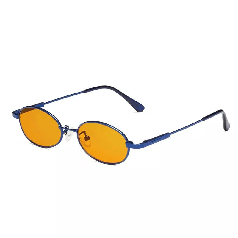 eyekeeper.com Oval Metal Frame Blue Light Blocking Eyeglasses Kids DSK1803 Eyeglasses White Smoke Blue / without magnification