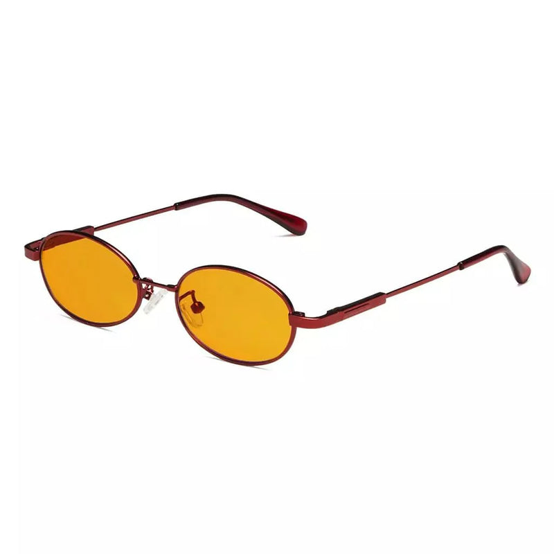 eyekeeper.com Oval Metal Frame Blue Light Blocking Eyeglasses Kids DSK1803 Eyeglasses White Smoke Red / without magnification