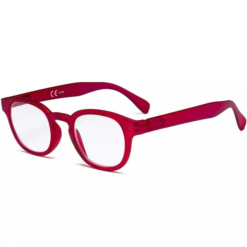 eyekeeper.com Oval Stain Rainbow Color Reading Glasses R124 Eyeglasses Brown Rose Red / +0.50,Rose Red / +0.75,Rose Red / +1.00,Rose Red / +1.25,Rose Red / +1.50,Rose Red / +1.75,Rose Red / +2.00,Rose Red / +2.25,Rose Red / +2.50,Rose Red / +2.75,Rose Red / +3.00,Rose Red / +3.50,Rose Red / +4.00