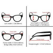 eyekeeper.com Thicker Frame Stylish Reading Glasses R9110 Eyeglasses White Smoke Black / without magnification,Black / +0.50,Black / +0.75,Black / +1.00,Black / +1.25,Black / +1.50,Black / +1.75,Black / +2.00,Black / +2.25,Black / +2.50,Black / +3.00,Black / +3.50,Grey Tortoise / without magnification,Grey Tortoise / +0.50,Grey Tortoi