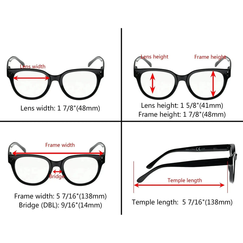 eyekeeper.com Thicker Frame Stylish Reading Glasses R9110 Eyeglasses White Smoke Black / without magnification,Black / +0.50,Black / +0.75,Black / +1.00,Black / +1.25,Black / +1.50,Black / +1.75,Black / +2.00,Black / +2.25,Black / +2.50,Black / +3.00,Black / +3.50,Grey Tortoise / without magnification,Grey Tortoise / +0.50,Grey Tortoi