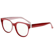 eyekeeper.com Thicker Frame Stylish Reading Glasses R9110 Eyeglasses Brown Red / without magnification,Red / +0.50,Red / +0.75,Red / +1.00,Red / +1.25,Red / +1.75,Red / +2.00,Red / +2.75,Red / +3.00,Red / +3.50,Red / +4.00