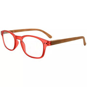 eyekeeper.com Oval Stylish Wood-Grain Printed Arms Reading Glasses R034 Eyeglasses White Smoke Red / +0.50,Red / +0.75,Red / +1.00,Red / +1.25,Red / +1.50,Red / +1.75,Red / +2.00,Red / +2.25,Red / +2.50,Red / +2.75,Red / +3.00,Red / +3.50,Red / +4.00