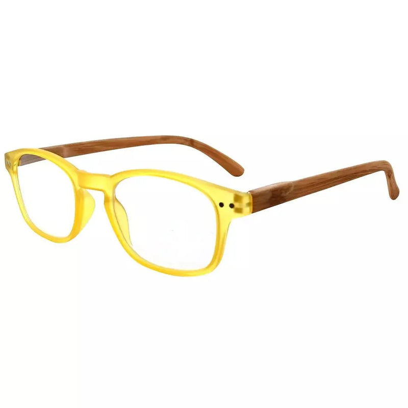eyekeeper.com Oval Stylish Wood-Grain Printed Arms Reading Glasses R034 Eyeglasses White Smoke Yellow / +0.50,Yellow / +0.75,Yellow / +1.00,Yellow / +1.25,Yellow / +1.50,Yellow / +1.75,Yellow / +2.00,Yellow / +2.25,Yellow / +2.50,Yellow / +2.75,Yellow / +3.00,Yellow / +3.50,Yellow / +4.00