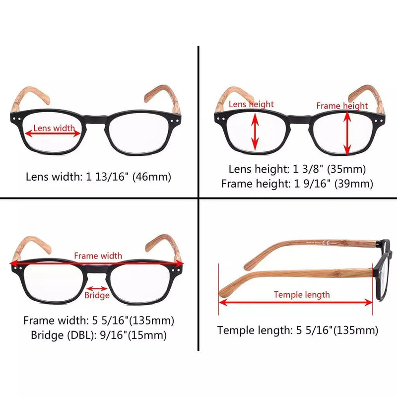 eyekeeper.com Oval Stylish Wood-Grain Printed Arms Reading Glasses R034 Eyeglasses White Smoke Black / +0.50,Black / +0.75,Black / +1.00,Black / +1.25,Black / +1.50,Black / +1.75,Black / +2.00,Black / +2.25,Black / +2.50,Black / +2.75,Black / +3.00,Black / +3.50,Black / +4.00,Yellow / +0.50,Yellow / +0.75,Yellow / +1.00,Yellow / +1.25,Yellow / +1.5