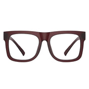 eyekeeper.com Large Frame 30% Blue Light Blocking Metalless Screwless Glasses R2316-B15 Eyeglasses White Smoke Red / without magnification