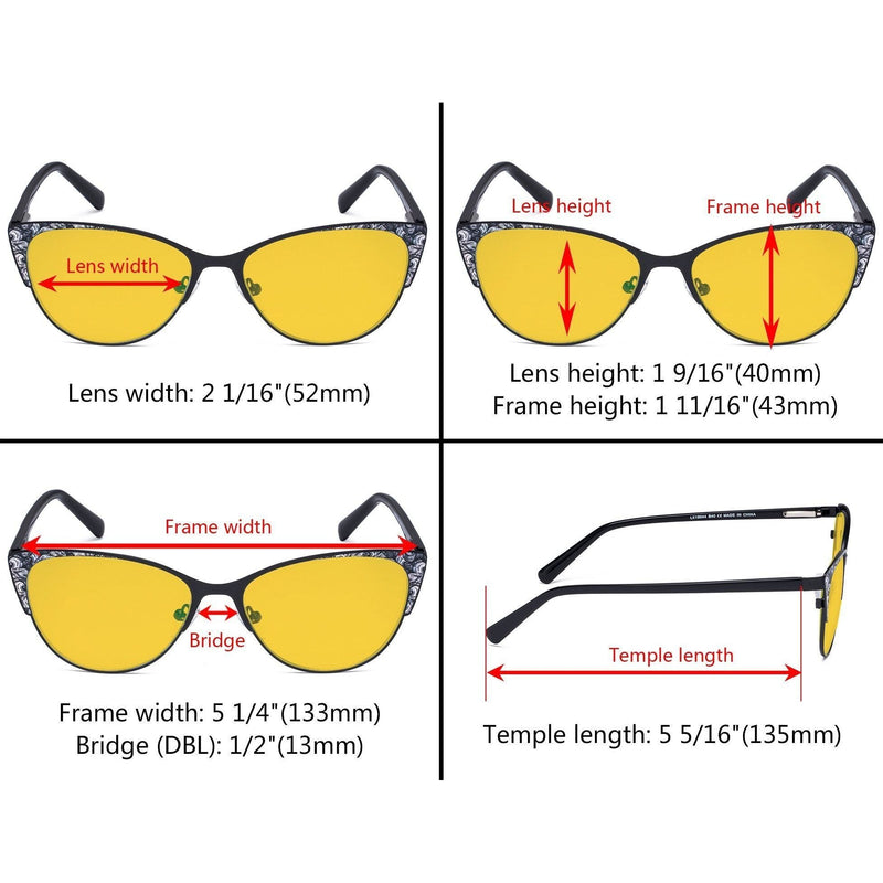 eyekeeper.com Cat-eye Blue Light Blocking Eyeglasses LX19044-BB90 Eyeglasses Sandy Brown Black / without magnification,Blue / without magnification,Red / without magnification,Silver / without magnification