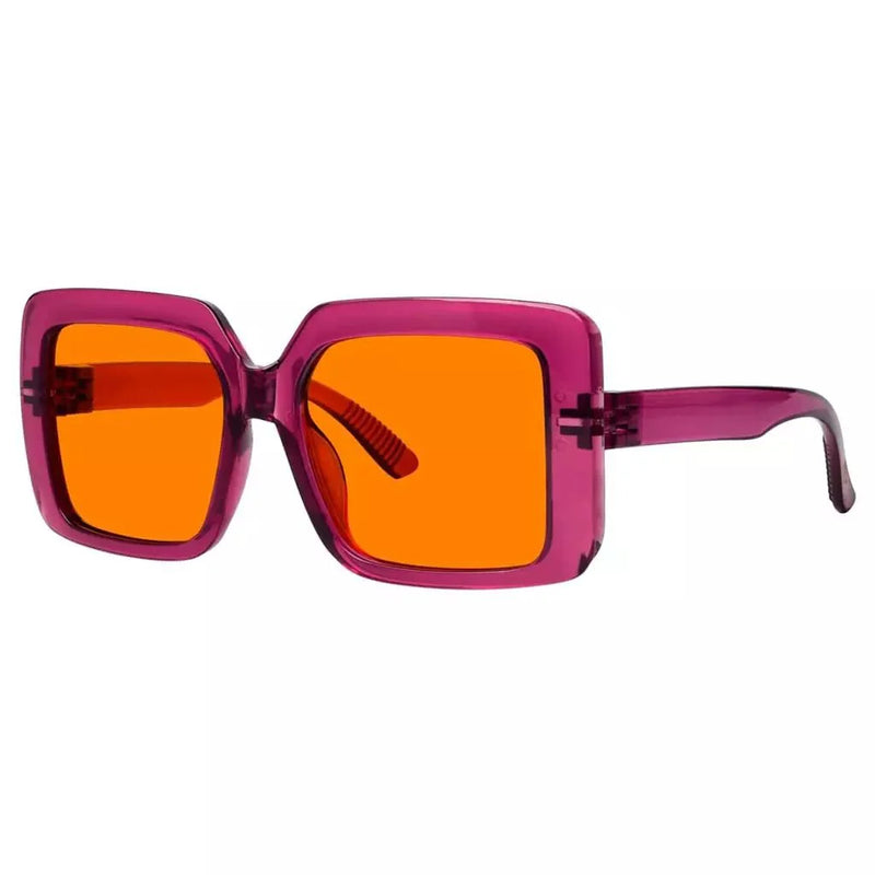 eyekeeper.com Oversized 100% Blue Blocking Glasses Orange Lens Metalless Screwless R2311-B98 Eyeglasses White Smoke Black / without magnification,Light Blue / without magnification,Green / without magnification,Rose / without magnification,Red / without magnification,Purple Red / without magnification