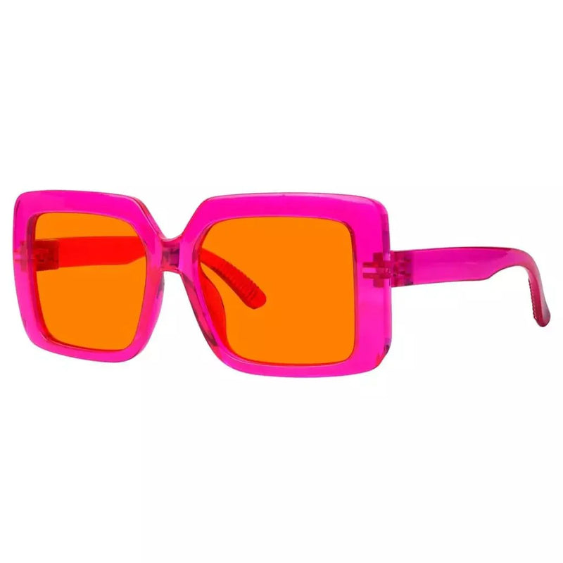eyekeeper.com Oversized 100% Blue Blocking Glasses Orange Lens Metalless Screwless R2311-B98 Eyeglasses White Smoke Black / without magnification,Light Blue / without magnification,Green / without magnification,Rose / without magnification,Red / without magnification,Purple Red / without magnification