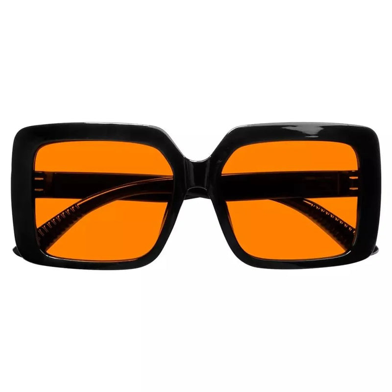 eyekeeper.com Oversized 100% Blue Blocking Glasses Orange Lens Metalless Screwless R2311-B98 Eyeglasses Black Black / without magnification,Light Blue / without magnification,Green / without magnification,Rose / without magnification,Red / without magnification,Purple Red / without magnification