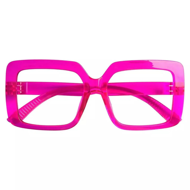 eyekeeper.com Oversized 30% Blue Light Blocking Glasses Metalless Screwless Eyewear R2311-B15 Eyeglasses White Smoke Black / without magnification,Light Blue / without magnification,Green / without magnification,Rose / without magnification,Red / without magnification,Purple Red / without magnification