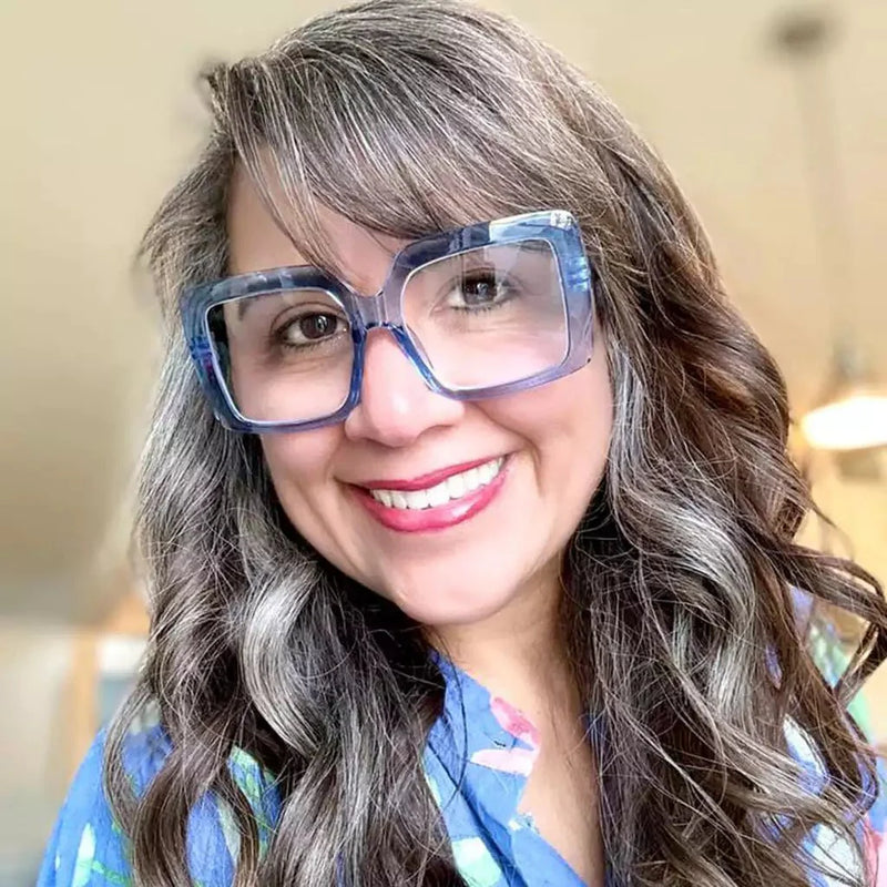 eyekeeper.com Oversized 30% Blue Light Blocking Glasses Metalless Screwless Eyewear R2311-B15 Eyeglasses Wheat Black / without magnification,Light Blue / without magnification,Green / without magnification,Rose / without magnification,Red / without magnification,Purple Red / without magnification
