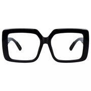 eyekeeper.com Oversized 30% Blue Light Blocking Glasses Metalless Screwless Eyewear R2311-B15 Eyeglasses White Smoke Black / without magnification