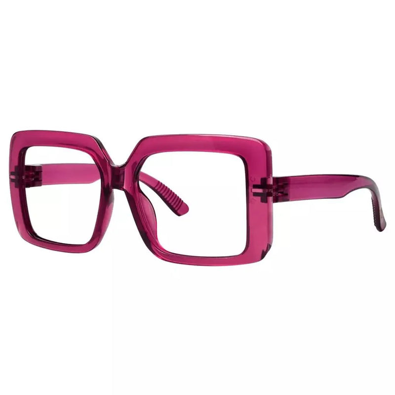 eyekeeper.com Oversized 30% Blue Light Blocking Glasses Metalless Screwless Eyewear R2311-B15 Eyeglasses White Smoke Black / without magnification,Light Blue / without magnification,Green / without magnification,Rose / without magnification,Red / without magnification,Purple Red / without magnification