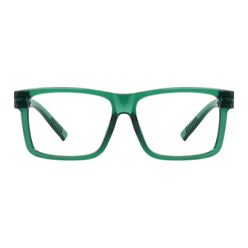eyekeeper.com Oversized 30% Blue Light Blocking Metalless Eyeglasses R2508-B15 Eyeglasses Sea Green Green / without magnification