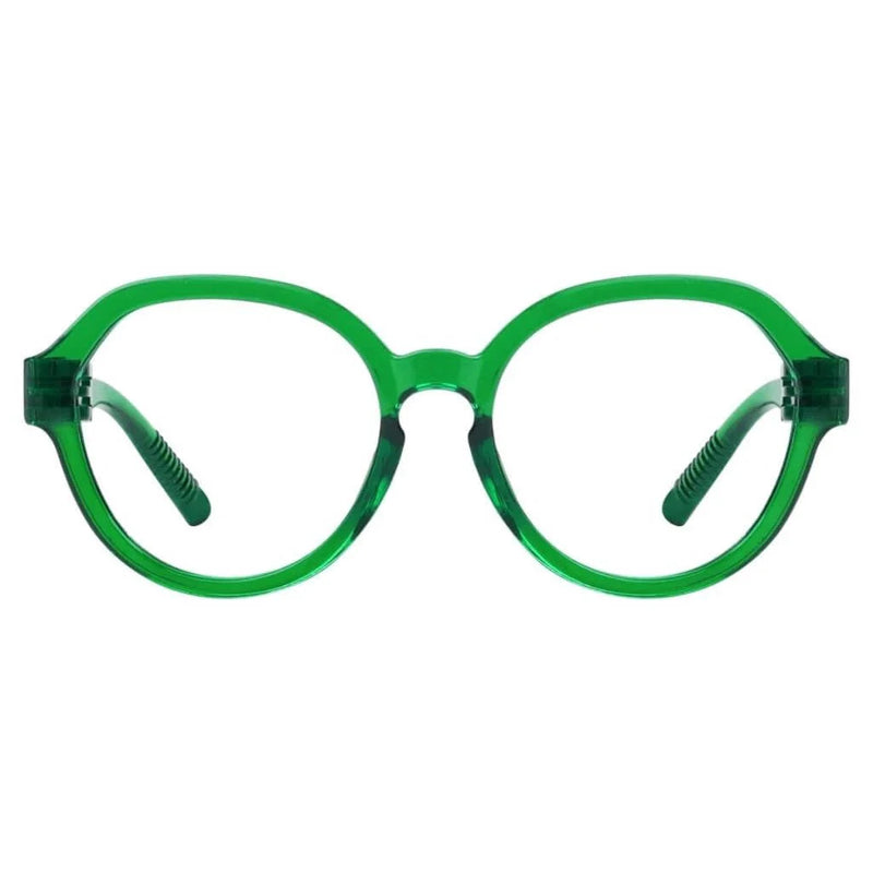 eyekeeper.com PcFaj | Frame Only & No Prescription Eyeglasses White Smoke Green / Frame Only,Green / Clear Lens With No Vision Correction