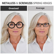 eyekeeper.com Oversized 6 Pack Screwless Metalless Round Reading Glasses R2313 Eyeglasses Light Gray 6 Pairs Mix / +0.50,6 Pairs Mix / +0.75,6 Pairs Mix / +1.00,6 Pairs Mix / +1.25,6 Pairs Mix / +1.50,6 Pairs Mix / +1.75,6 Pairs Mix / +2.00,6 Pairs Mix / +2.25,6 Pairs Mix / +2.50,6 Pairs Mix / +2.75,6 Pairs Mix / +3.00,6 Pairs Mix / +3.25,6 Pairs Mix / +