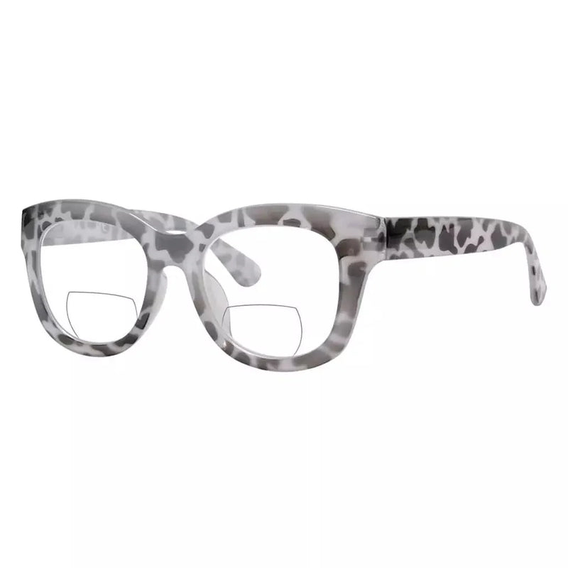 eyekeeper.com Oversized Square Trendy Bifocal Reading Glasses BR1555 Eyeglasses White Smoke Grey Tortoise / +1.00,Grey Tortoise / +1.50,Grey Tortoise / +2.00,Grey Tortoise / +2.50,Grey Tortoise / +3.00