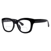 eyekeeper.com Oversized Square Trendy Bifocal Reading Glasses BR1555 Eyeglasses White Smoke Black / +1.00,Black / +1.50,Black / +2.00,Black / +2.50,Black / +3.00