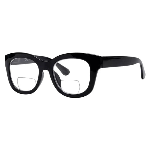 eyekeeper.com Oversized Square Trendy Bifocal Reading Glasses BR1555 Eyeglasses White Smoke Black / +1.00,Black / +1.50,Black / +2.00,Black / +2.50,Black / +3.00