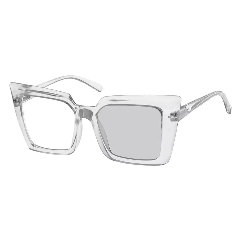 eyekeeper.com Oversized Transition Photochromic Reading Glasses BSR2141 Eyeglasses White Smoke Clear / +0.50,Clear / +1.00,Clear / +1.50,Clear / +1.75,Clear / +2.00,Clear / +2.50,Clear / +3.00,Clear / +3.50,Clear / +4.00