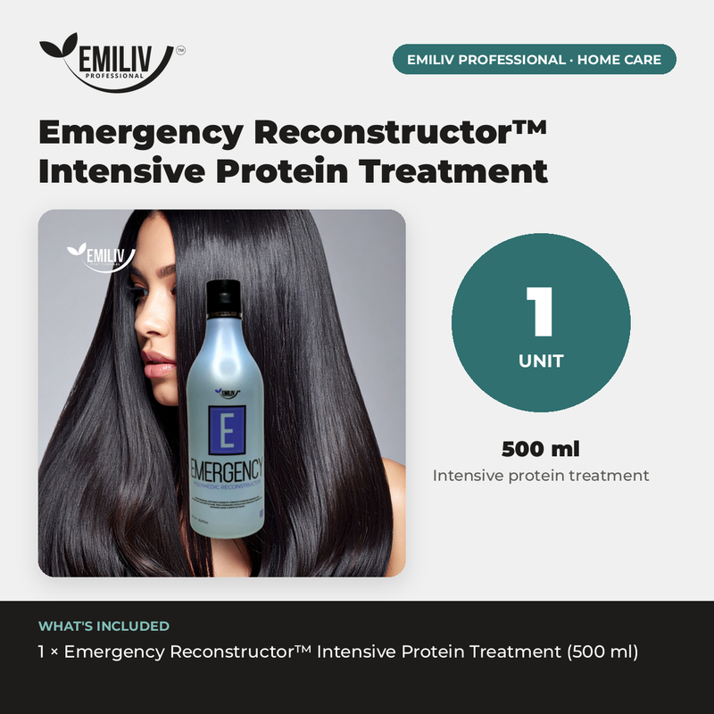 Emiliv Professional Emergency Reconstructor™ Intensive Protein Treatment | 500 ml Home Care Lavender
