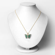 Bids.com 1.91 Carat Genuine Emerald and White Zircon .925 Sterling Silver Pendant Pendants White Smoke