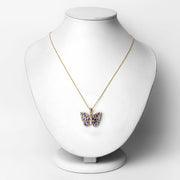 Bids.com 1.75 Carat Genuine Tanzanite and White Zircon .925 Sterling Silver Pendant Pendants White Smoke