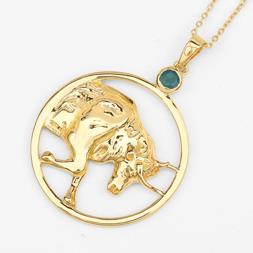 Bids.com 0.23 Carat Genuine Emerald .925 Sterling Silver Pendant Pendants White Smoke