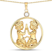 Bids.com 0.45 Carat Genuine Pearl .925 Sterling Silver Pendant Pendants White Smoke Default Title