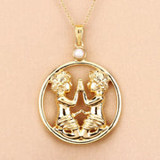 Bids.com 0.45 Carat Genuine Pearl .925 Sterling Silver Pendant Pendants Peach Puff
