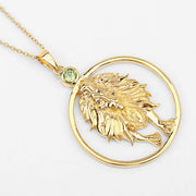 Bids.com 0.24 Carat Genuine Peridot .925 Sterling Silver Pendant Pendants White Smoke