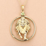 Bids.com 0.24 Carat Genuine Peridot .925 Sterling Silver Pendant Pendants Peach Puff
