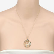 Bids.com 0.32 Carat Genuine Blue Topaz .925 Sterling Silver Pendant Pendants Peach Puff