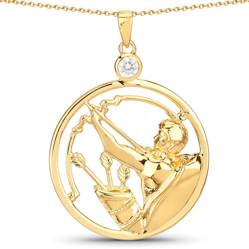 Bids.com 0.33 Carat Genuine White Zircon .925 Sterling Silver Pendant Pendants White Smoke Default Title