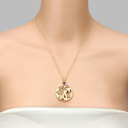 Bids.com 0.24 Carat Genuine Amethyst .925 Sterling Silver Pendant Pendants Peach Puff