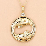 Bids.com 0.22 Carat Genuine Aquamarine .925 Sterling Silver Pendant Pendants Peach Puff