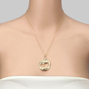 Bids.com 0.22 Carat Genuine Aquamarine .925 Sterling Silver Pendant Pendants Wheat