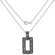 Bids.com 0.36 Carat Genuine Green Diamond .925 Sterling Silver Pendant Pendants White Smoke
