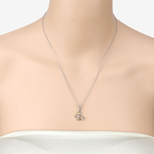Bids.com 0.62 Carat Genuine Citrine .925 Sterling Silver Pendant Pendants Wheat