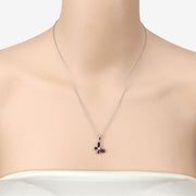 Bids.com 0.80 Carat Genuine Garnet .925 Sterling Silver Pendant Pendants Wheat