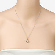Bids.com 0.64 Carat Genuine Peridot .925 Sterling Silver Pendant Pendants Wheat