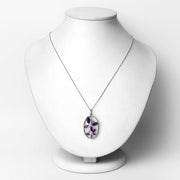 Bids.com 2.12 Carat Genuine Amethyst .925 Sterling Silver Pendant Pendants White Smoke
