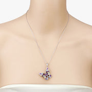 Bids.com 3.80 Carat Genuine Multi Stones .925 Sterling Silver Pendant Pendants Wheat