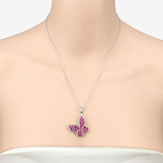 Bids.com 4.72 Carat Genuine Ruby .925 Sterling Silver Pendant Pendants Bisque
