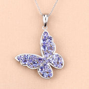 Bids.com 3.78 Carat Genuine Tanzanite .925 Sterling Silver Pendant Pendants Bisque