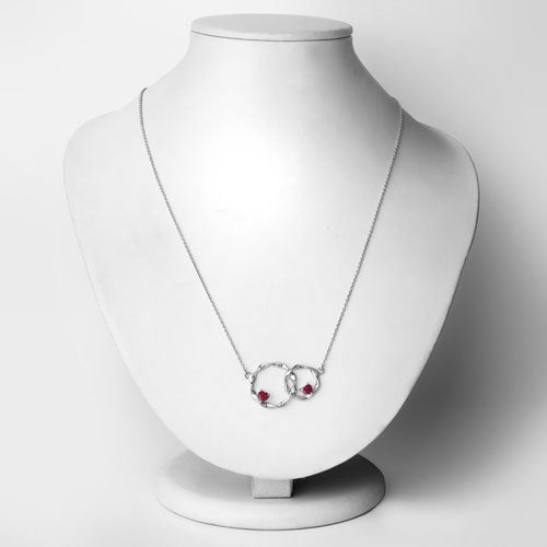 Bids.com 0.70 Carat Genuine Ruby .925 Sterling Silver Pendant Pendants Lavender size 18.00