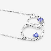 Bids.com 0.38 Carat Genuine Tanzanite .925 Sterling Silver Pendant Pendants White Smoke size 18.00