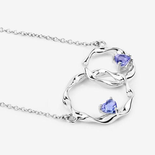 Bids.com 0.38 Carat Genuine Tanzanite .925 Sterling Silver Pendant Pendants White Smoke size 18.00