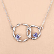 Bids.com 0.38 Carat Genuine Tanzanite .925 Sterling Silver Pendant Pendants Peach Puff size 18.00